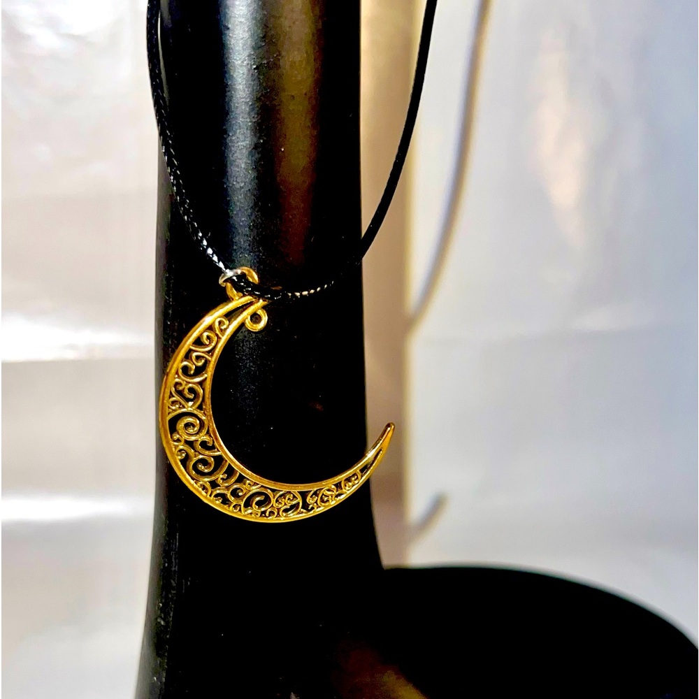 Gold Crescent Moon Necklace
